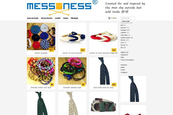 messness.com site used Mess_store