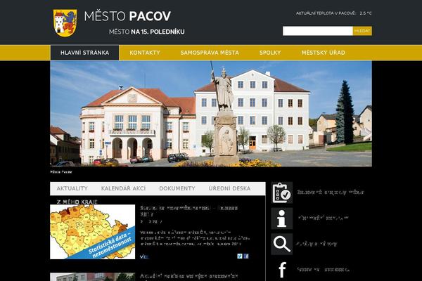 mestopacov.cz site used Pacov