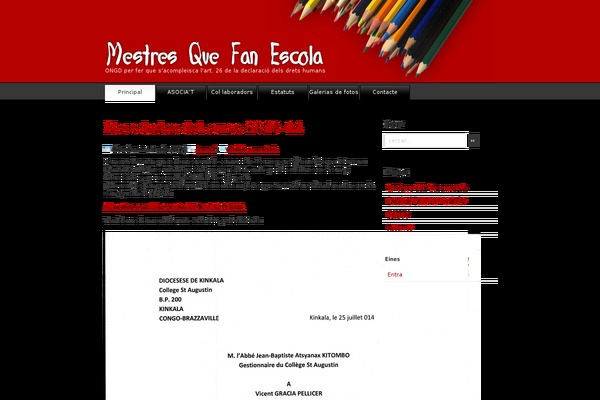 WordPress website example screenshot