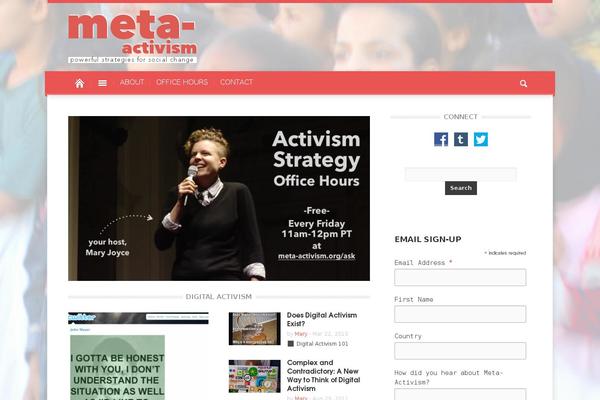 meta-activism.org site used Magazin