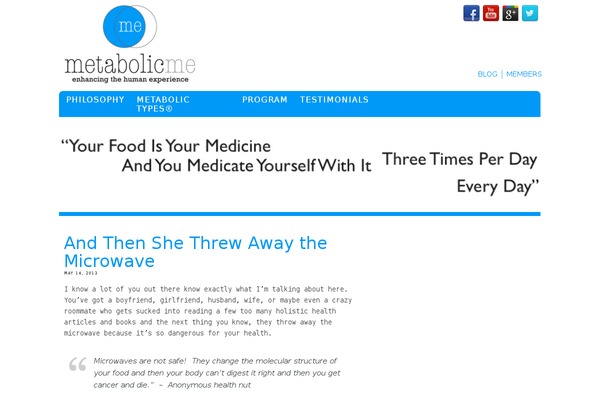 metabolicme.com site used Metabolicme
