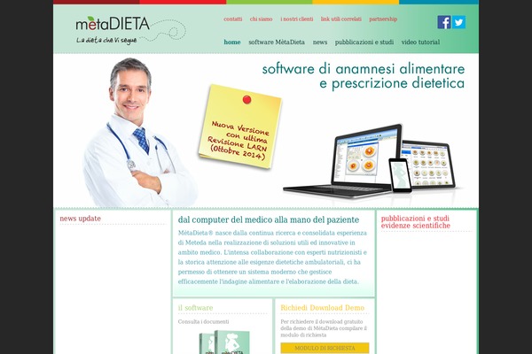 metadieta.it site used Metadieta