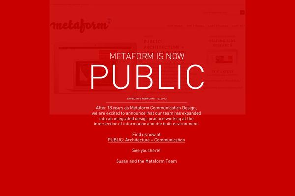 metaform.com site used Metaform-landing