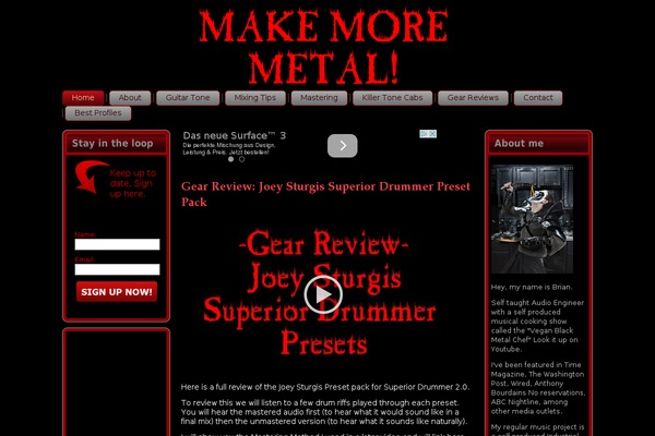 metalhomerecording.com site used Metalhomerecording6threecolumn