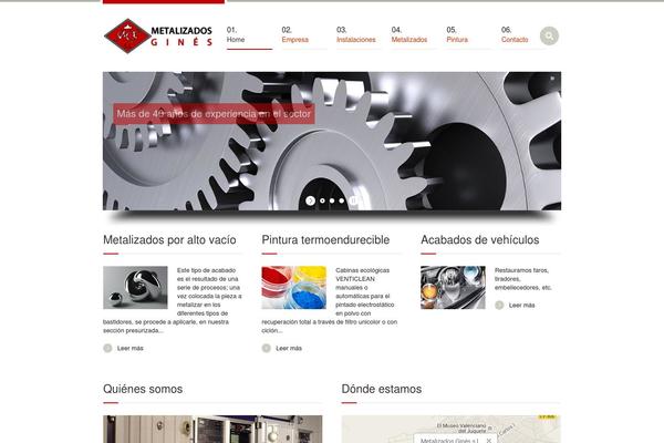 Industrial theme site design template sample