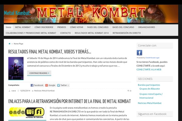 metalkombat.es site used Tempera