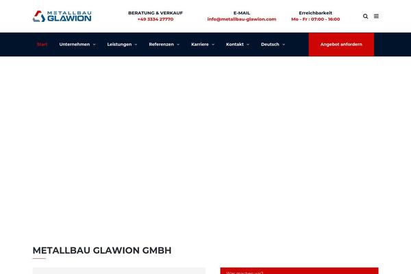 metallbau-glawion.com site used Glawiontheme