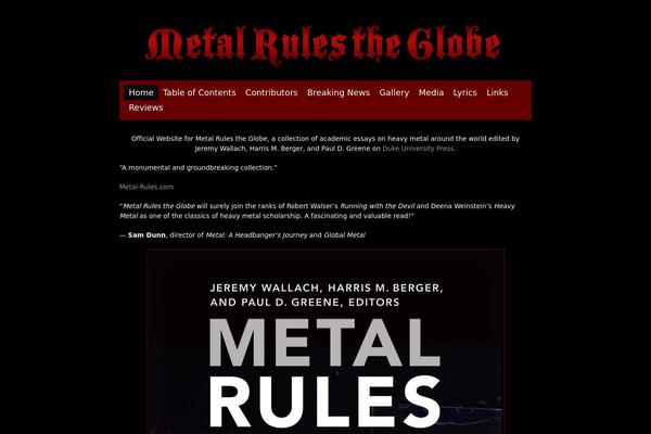 metalrulestheglobe.com site used Metalrulestheglobe