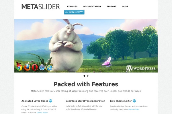 metaslider.com site used Meta-slider