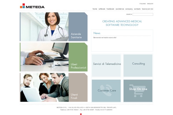 meteda.it site used Meteda