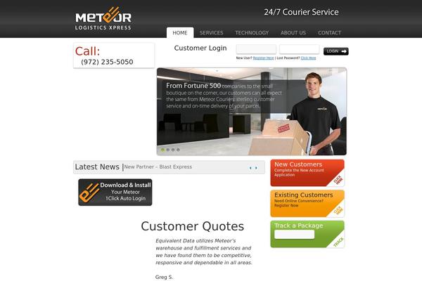 Meteor theme site design template sample