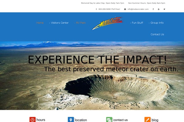 meteorcrater.com site used Ss-builder