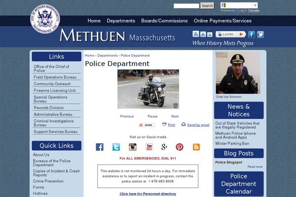 methuenpolice.com site used Furniot