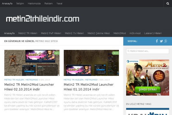 Hueman theme site design template sample