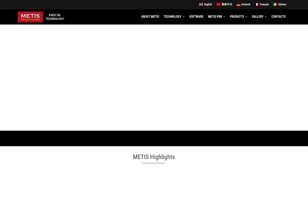Metis theme site design template sample