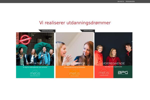 metis.no site used Metistheme