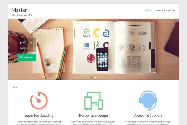 Spacious theme site design template sample