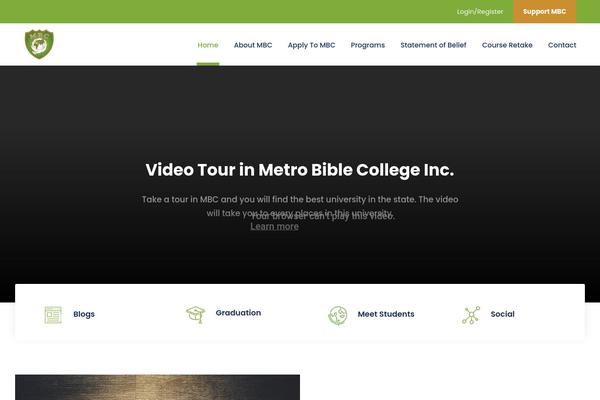 metrobiblecollege.ca site used Metro-bible-college