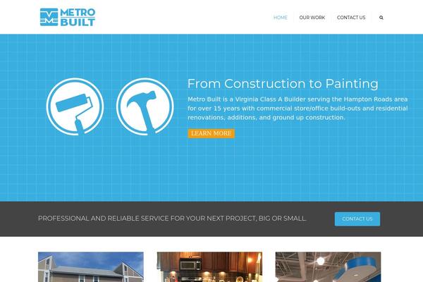 Constructo theme site design template sample