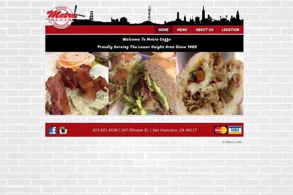metrocaffe.com site used Metro_theme