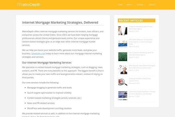 WordPress website example screenshot