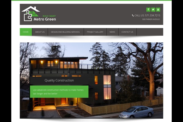 metrogreenhome.com site used Biscaya-theme