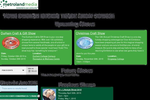 metrolandshows.com site used Metroland2014
