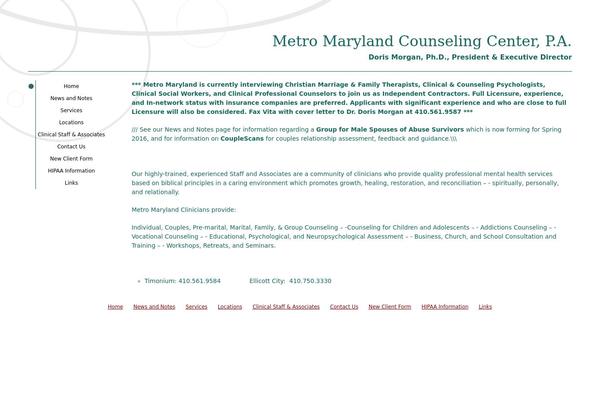 metromarylandcounseling.com site used Mmcc
