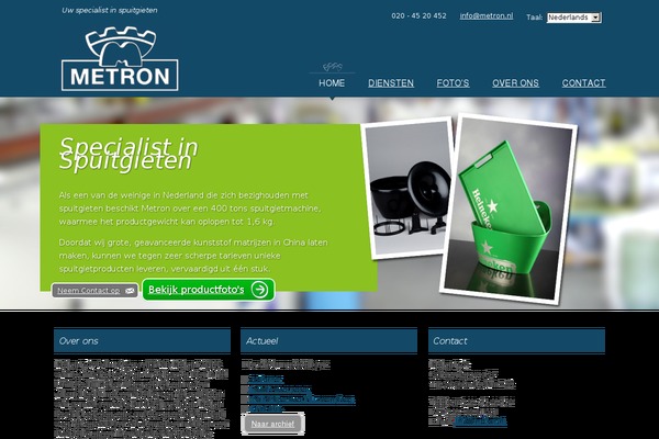 Metron theme site design template sample