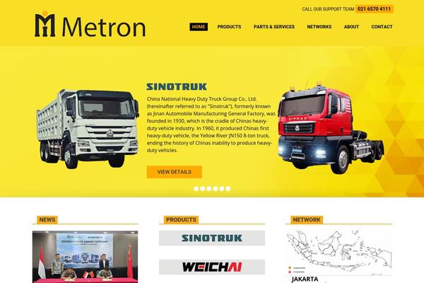 Metron theme site design template sample