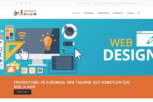 Constructo theme site design template sample