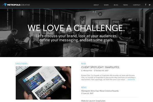 metropoliscreative.com site used Metropolis-2013