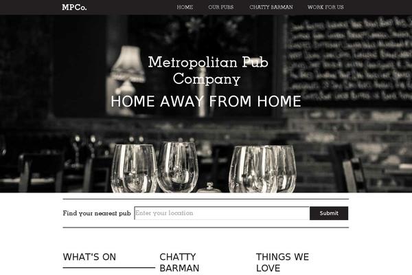 Metropolitan theme site design template sample