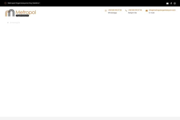 metropolorganizasyon.com site used Metropolorganizasyon