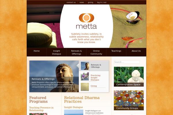 metta.org site used Metta-theme