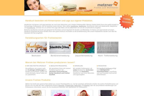 metzner-frottee.de site used Metzner