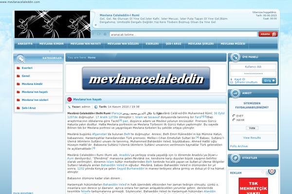 mevlanacelaleddin.com site used Gangsky