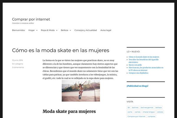 Twenty Sixteen theme site design template sample
