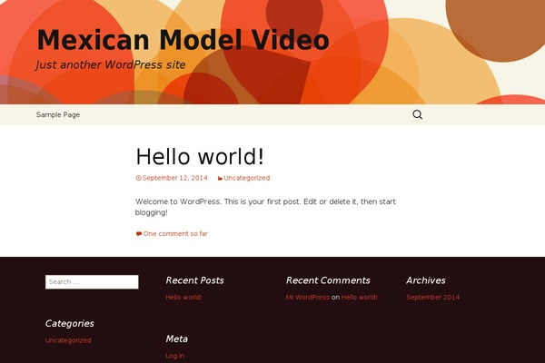 Mobius theme site design template sample