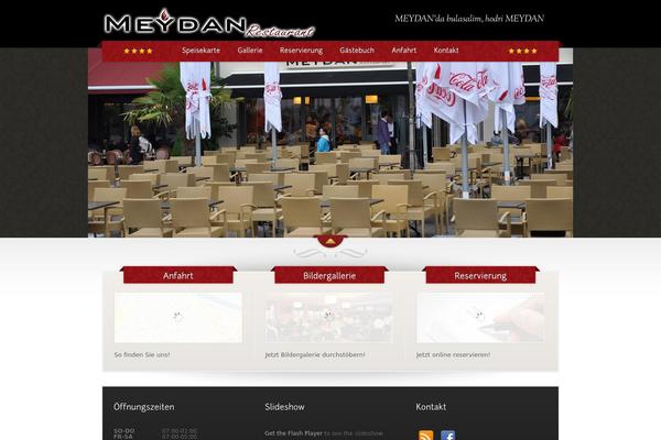 The Restaurant theme site design template sample