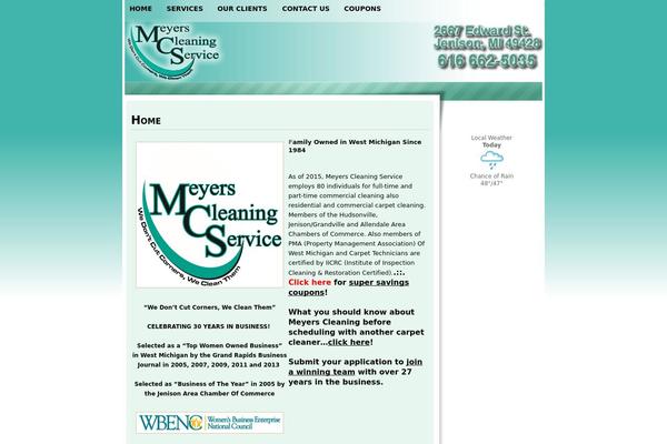 meyerscleaning.com site used Wp-monochrome