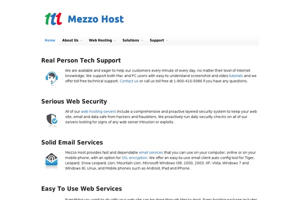 Mezzo theme websites examples