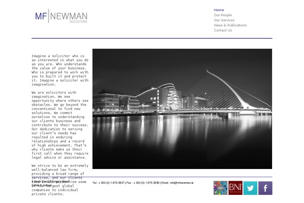 mfnewman.ie site used Newman