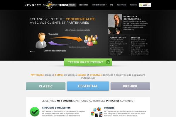 mft-online.com site used Opentrust-mft