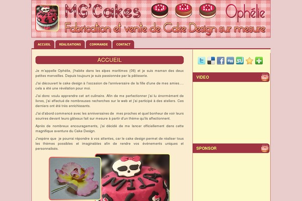 mgcakes.fr site used Irecipes