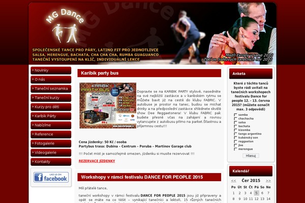 mgdance.cz site used Mgdance
