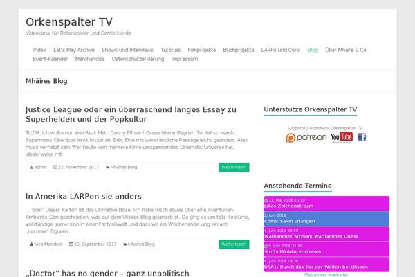 WordPress website example screenshot