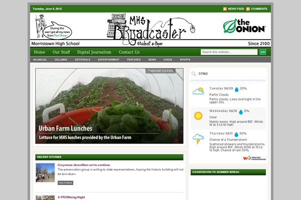 mhsbroadcaster.org site used Lifestyle 4.0