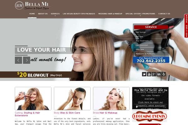 HairPress theme site design template sample