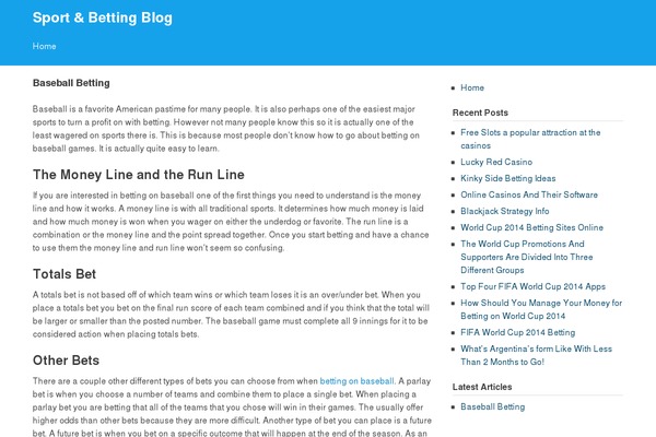 WordPress website example screenshot